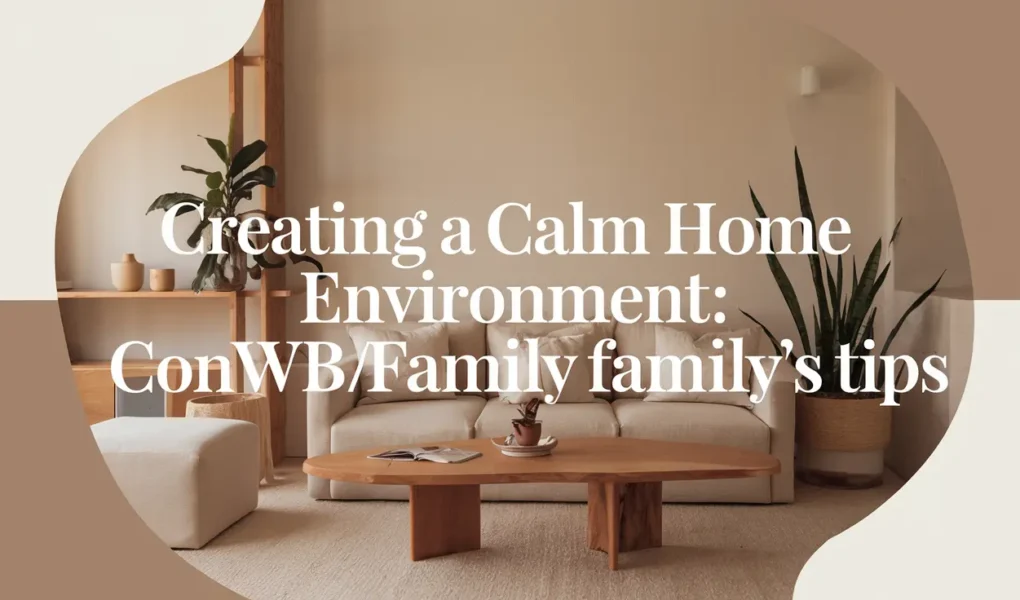 Creating a Calm Home Environment: Convwbfamily's Tips