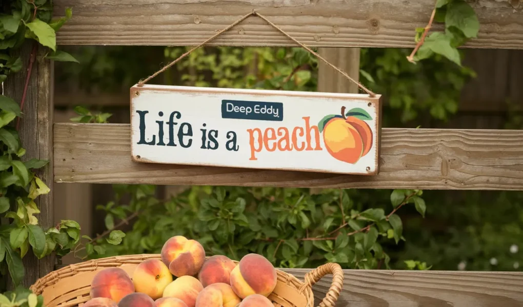 Life Is a Peach" Deep Eddy Sign