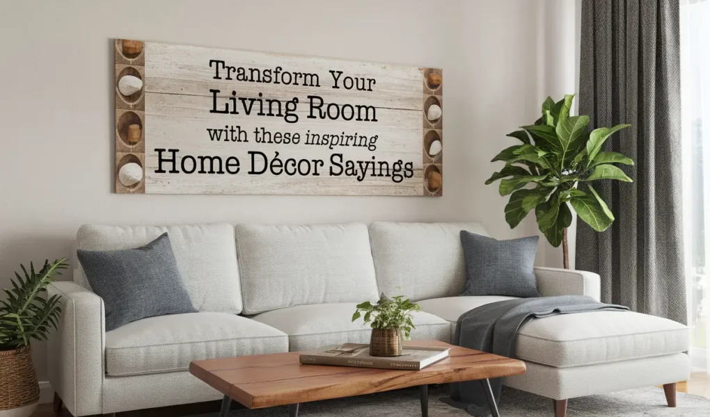 Transform Your Living Room with These Inspiring Home Décor Sayings