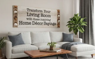 Transform Your Living Room with These Inspiring Home Décor Sayings