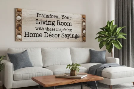 Transform Your Living Room with These Inspiring Home Décor Sayings