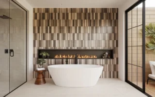 10 Creative Ways to Use Ribbon Oak Wall Tile from Floor and Decor